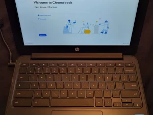 Touchsceen HP Chromebook 11 G5 Open View Touchsceen HP Chromebook 11 G5 Open View