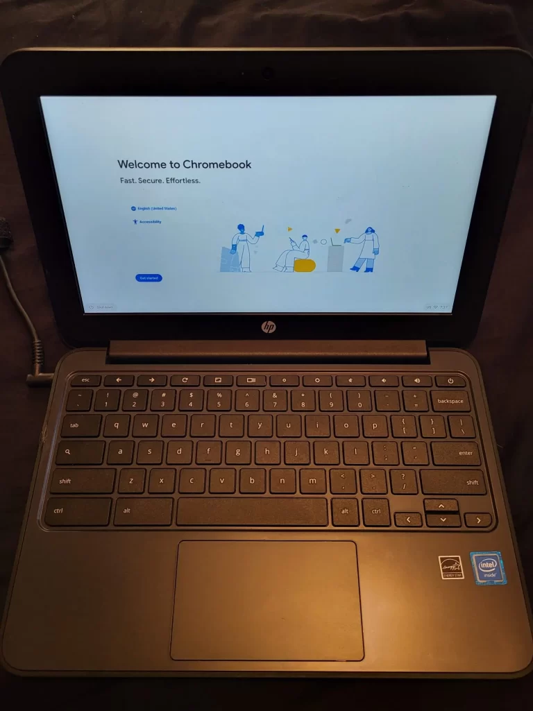 Touchsceen HP Chromebook 11 G5 Open View Touchsceen HP Chromebook 11 G5 Open View
