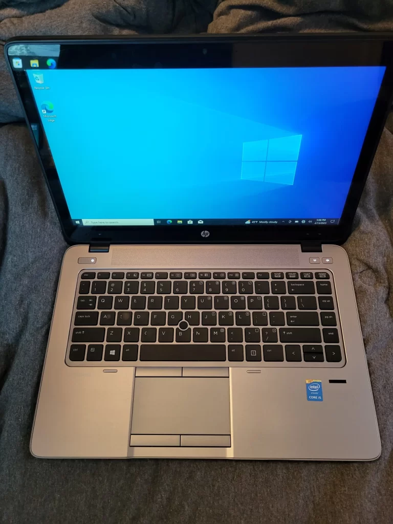 HP EliteBook 840 128GB Laptop Open view HP EliteBook 840 laptop 128GB Laptop Open view