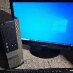 Dell Optiplex 30200 Small Form Factor Desktop View with a Monitor