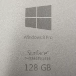 Microsoft Surface Pro 3 Tablet 128GB Back Label Microsoft Surface Pro 3 Tablet 128GB Back Label