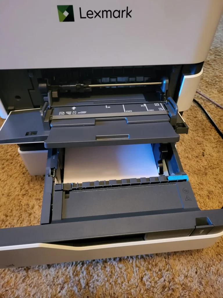 Lexmark B2865DW Monochrome Printer open tray