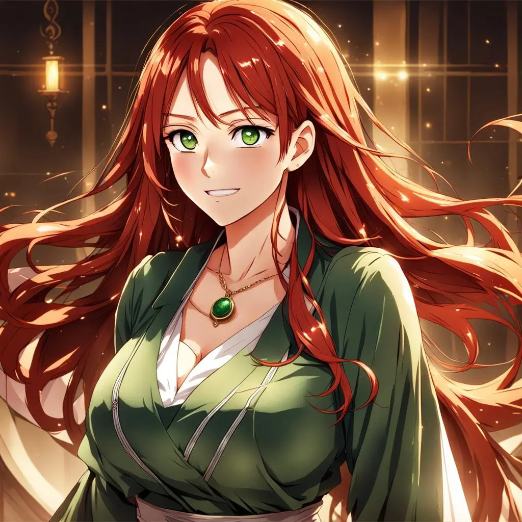 a cartoon of a woman with long red hair Contact us at Letalia's Loot Used and Refurbished Electronics"