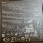 Dell P2219H 22-inch Full HD Monitor label Dell P2219H 22-inch Full HD Monitor label