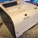 HP LaserJet Pro 400 Color M451dn Printer full view HP LaserJet Pro 400 Color M451dn Printer full view