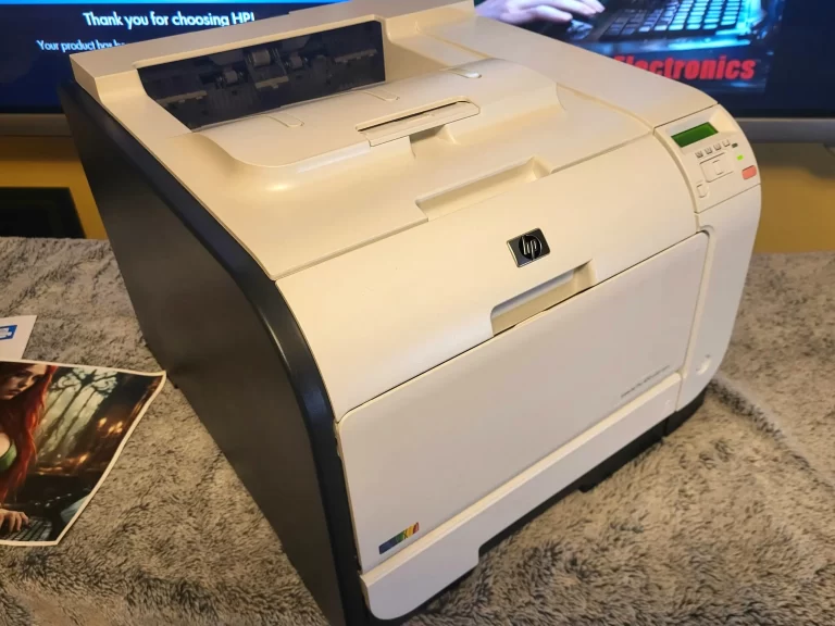 HP LaserJet Pro 400 Color M451dn Printer full view HP LaserJet Pro 400 Color M451dn Printer full view