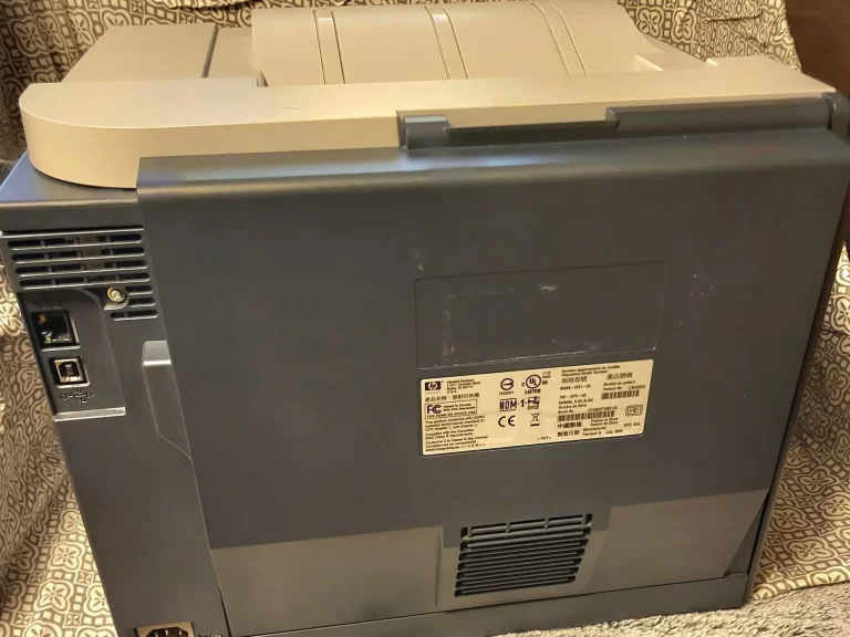 HP Color LaserJet CP2025 Printer back view HP Color LaserJet CP2025 Printer back view