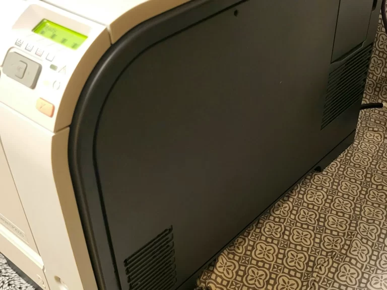 HP Color LaserJet CP2025 Printer side view one HP Color LaserJet CP2025 Printer side view one
