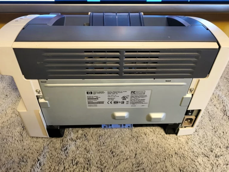 HP LaserJet 1022 Printer back HP LaserJet 1022 Printer back