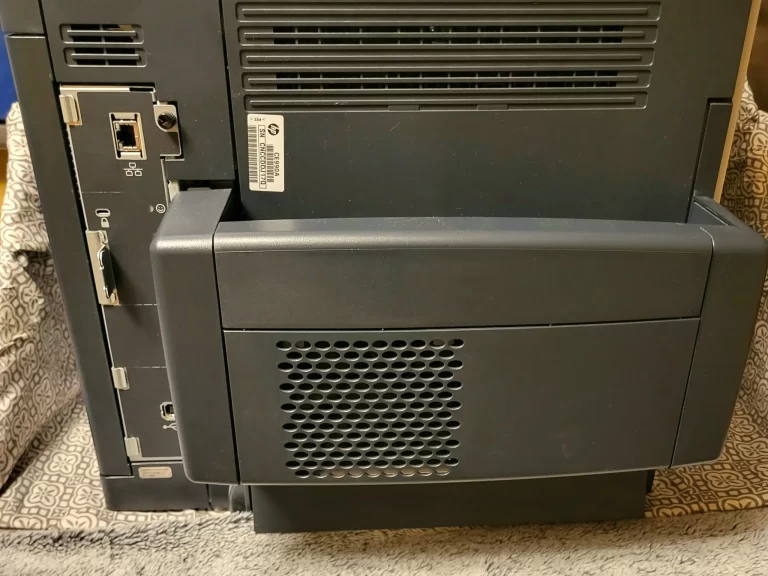 HP LaserJet Enterprise 600 Printer M601 back view HP LaserJet Enterprise 600 Printer M601 back view