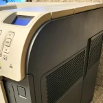 HP LaserJet Enterprise 600 Printer M601 side view one HP LaserJet Enterprise 600 Printer M601 side view one