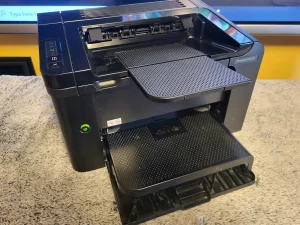 HP LaserJet Pro P1606dn Printer full view