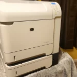 HP LaserJet p4014n Printer full view HP LaserJet p4014n Printer full view