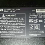 Epson PowerLite 1985WU Projector Label Epson PowerLite 1985WU Projector Label
