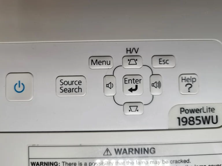 Epson PowerLite 1985WU Projector Menu Epson PowerLite 1985WU Projector Menu