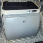 HP Color LaserJet 2600n Printer full view HP Color LaserJet 2600n Printer full view