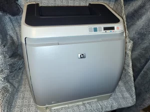 HP Color LaserJet 2600n Printer full view