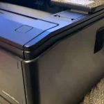 HP LaserJet Pro 400 Printer M401 Series side view one HP LaserJet Pro 400 Printer M401 Series side view one