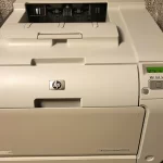 HP Color LaserJet CP2025 Printer top view HP Color LaserJet CP2025 Printer top view