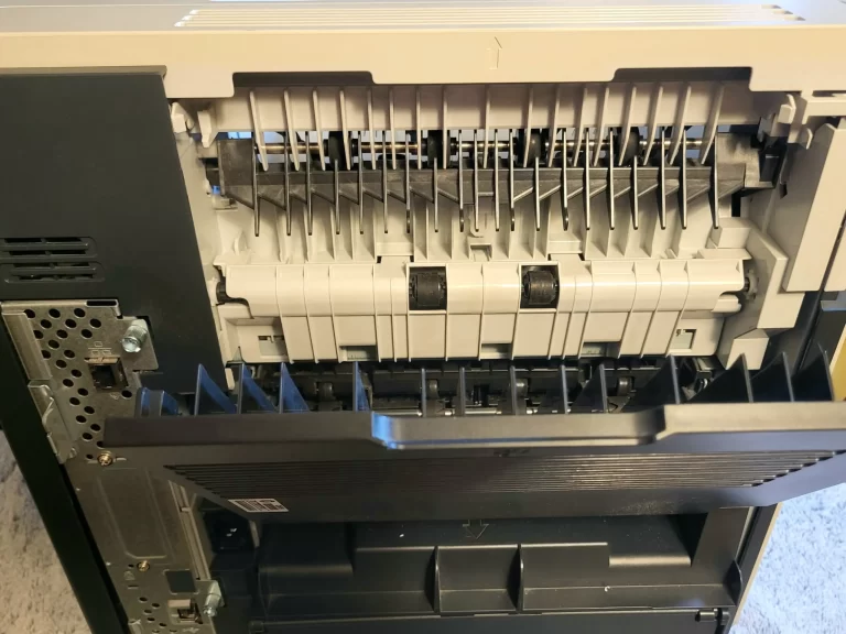 HP LaserJet P4015n Printer open tray view HP LaserJet P4015n Printer open tray view