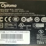 Optoma EP7155 Projector Label Optoma EP7155 Projector Label