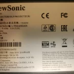 ViewSonic LightStream Pro7827HD Label ViewSonic LightStream Pro7827HD Label
