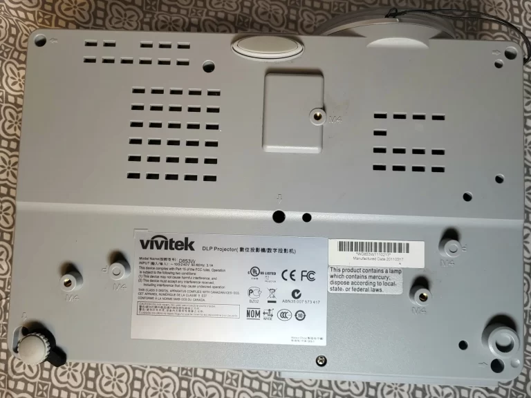 Vivitek D853W Projector Menu Bottom Vivitek D853W Projector Menu Bottom