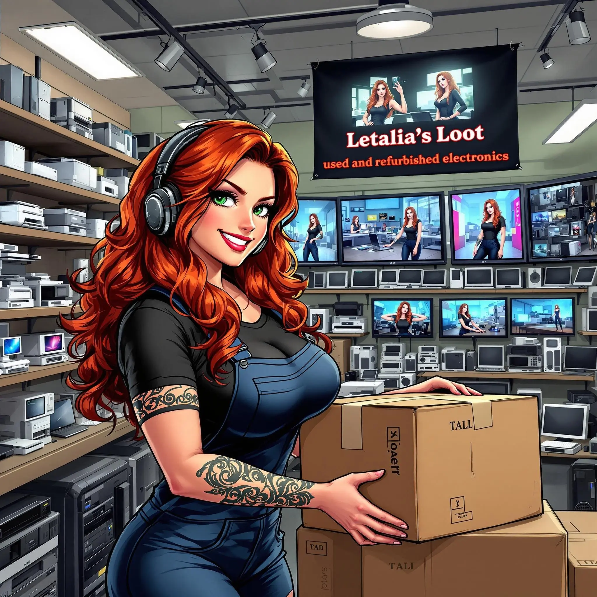 Join letalia as she packages loot from you from letalia's loot